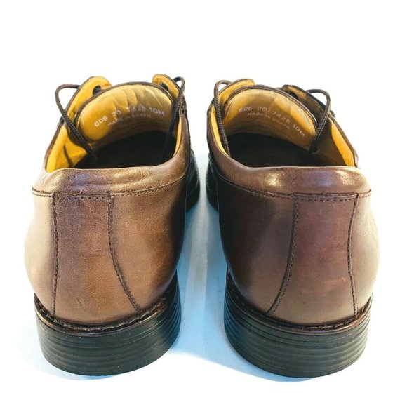 Johnston & Murphy Shoes Men's Size 10 M Leather Lace Up Brown Brazil 207426 - Picture 8 of 11